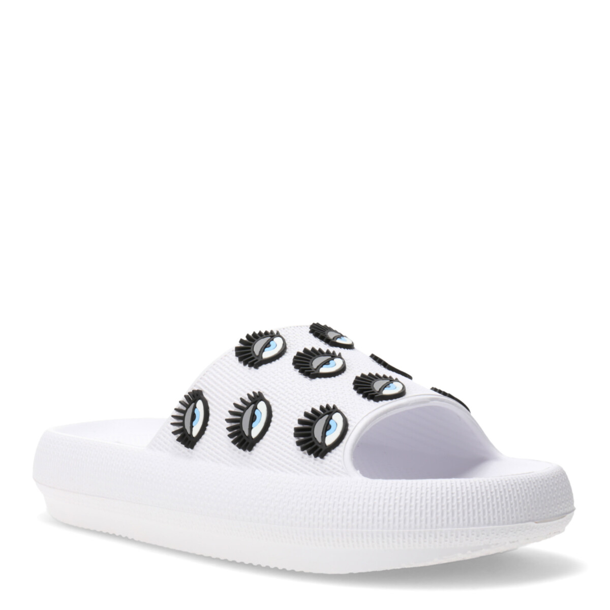 Chanclas de Mujer Miss Carol RODAS estilo playeras - Blanco Hueso 