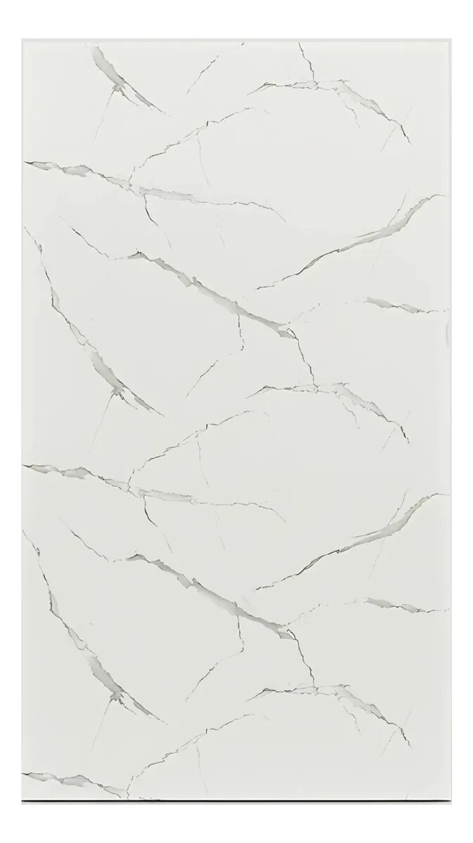 Placa PVC Símil Mármol Utilizables 2,2X1,22 Resistente 3Mm - Mármol Blanco Gris Claro 1 