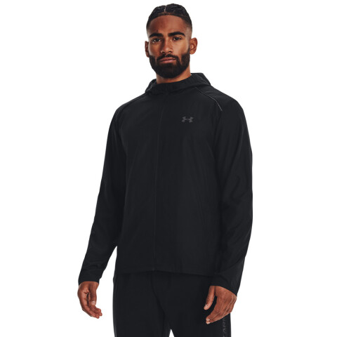 UA Launch Hooded Jacket-YLW BLK-001