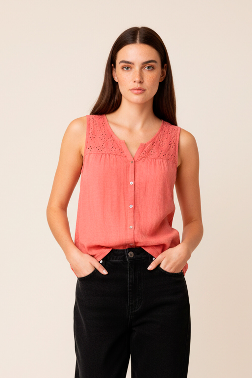 Musculosa Avi Bordeaux Claro