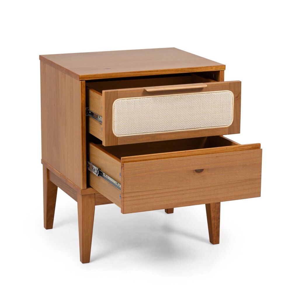 MESA DE LUZ MADERA MARRON PRAGA