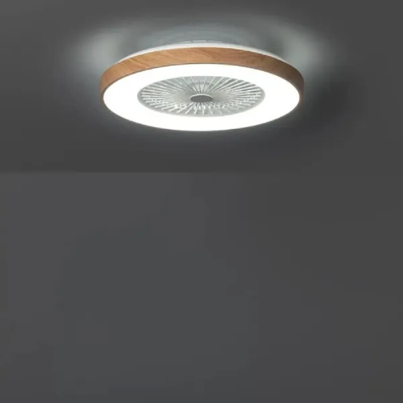 VENTILADOR DE TECHO DETROIT 20W Luminaria LED y Ventilador de Techo con Control Remoto CCT Detroit Wood