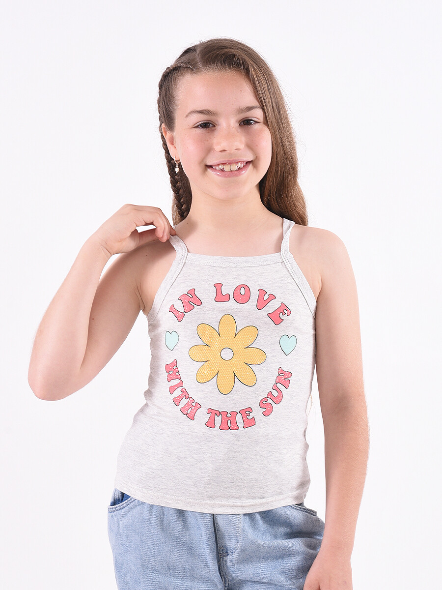 MUSCULOSA IN LOVE - GRIS 