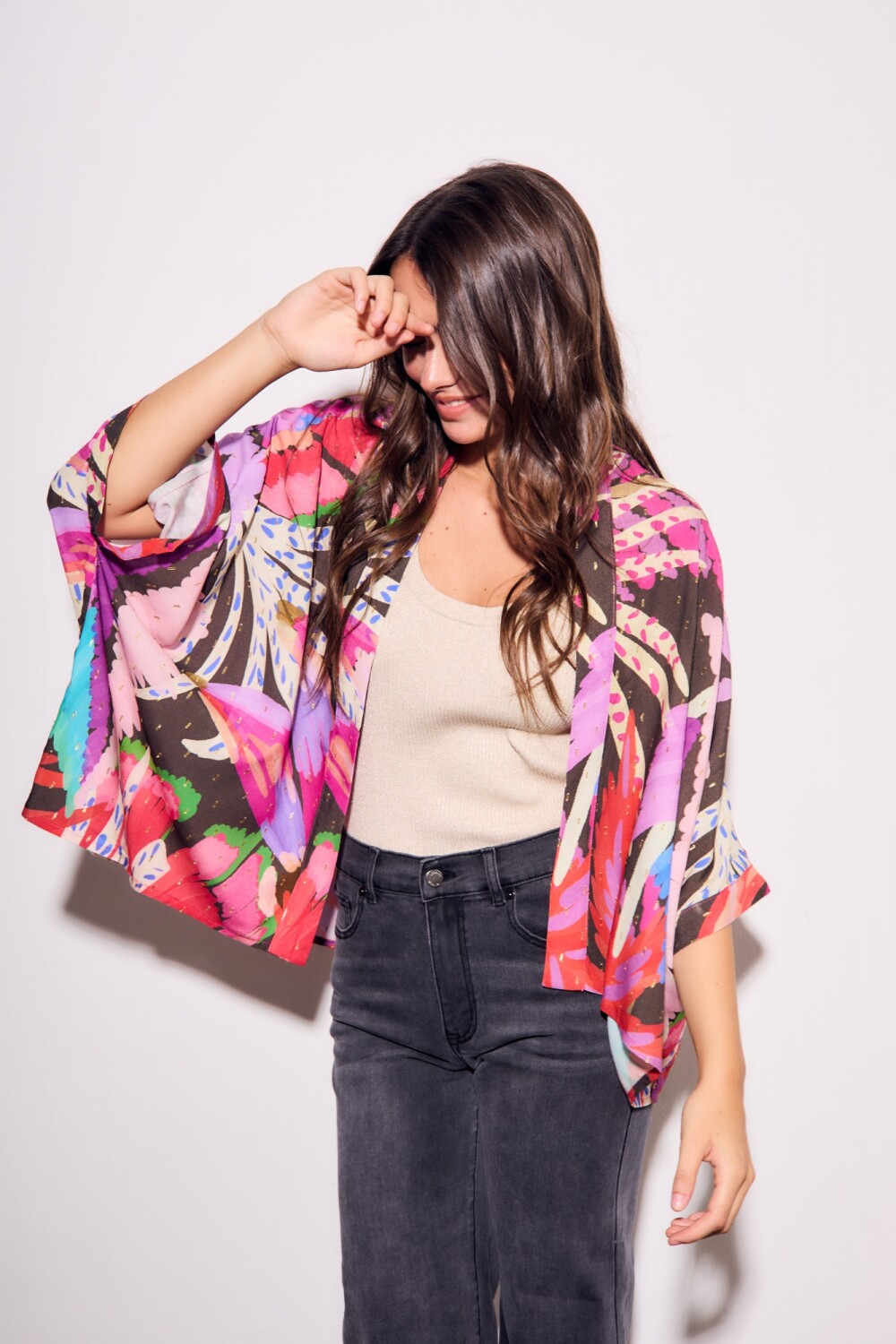 Kimono Met Gouden Cirkels Multi Bl832643 299 main image 0