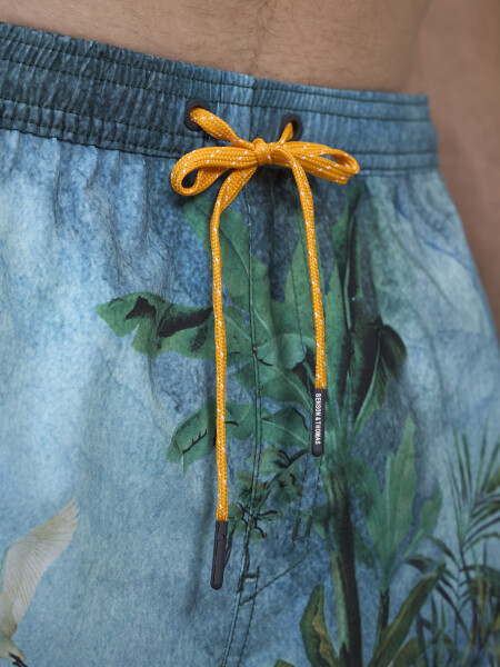 SHORT TORTOISE 8.0 JUNGLA AZUL