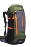 Mochila mochilera de trekking impermeable - Gris/verde Verde