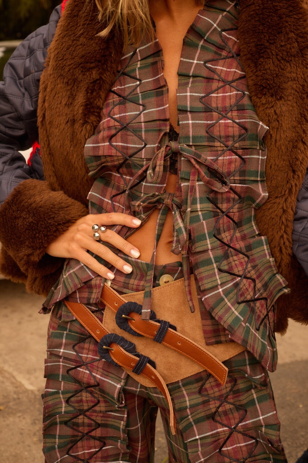 Dancing Queen top Bordeaux / Verde