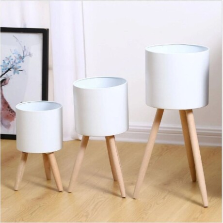 Set de macetas Concret Blanco