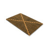 ALFOMBRA COCO RECT NATURAL C/DET RAYAS 60X90CM Unica
