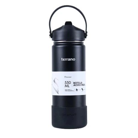 Botella Térmica Terrano con Pico 550ML NEGRO