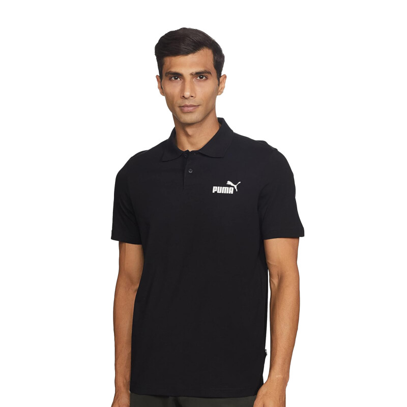 Remera de Hombre Puma Polo Essentials Negro