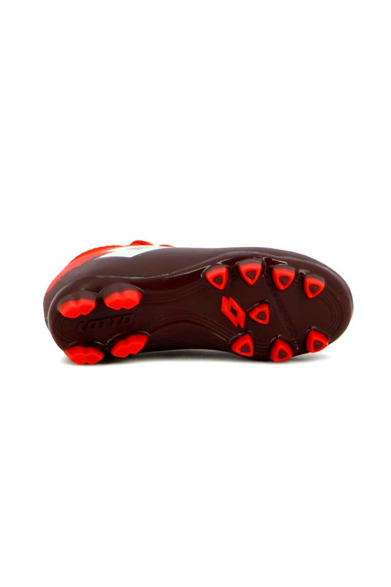 ZAPATO DE FUTBOL CANCHA LOTTO NIÑO MODELO PERUGIA Rojo