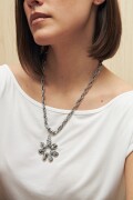 COLLAR MONTERA Plateado