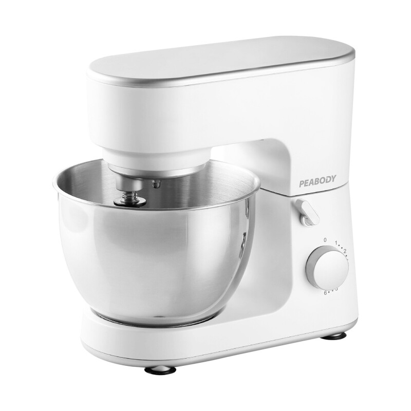 Batidora de mesa Peabody mezclador y amasador con espátula 1000W Gris