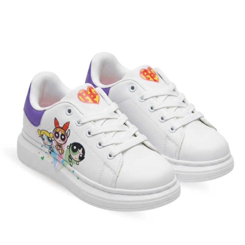 Championes Warner Casual PU suela estampada Niños PPICFW26120 Blanco