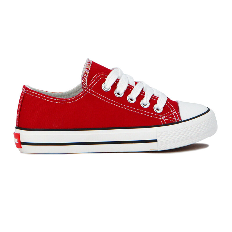 Austral Calzado Lona Casual Acordonado S/baja Rojo