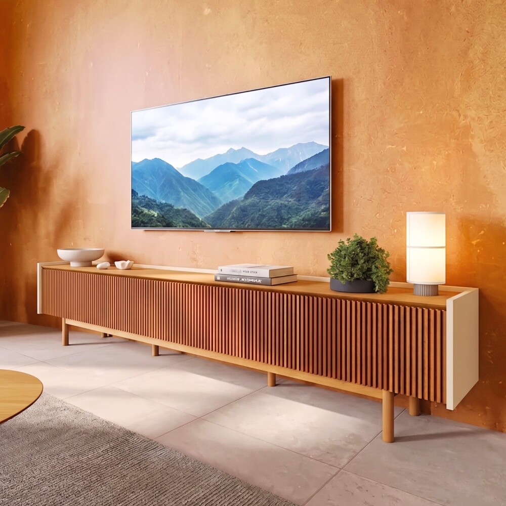Rack de TV Dune Ripiado 2.6 - Linea Manhattan Off White