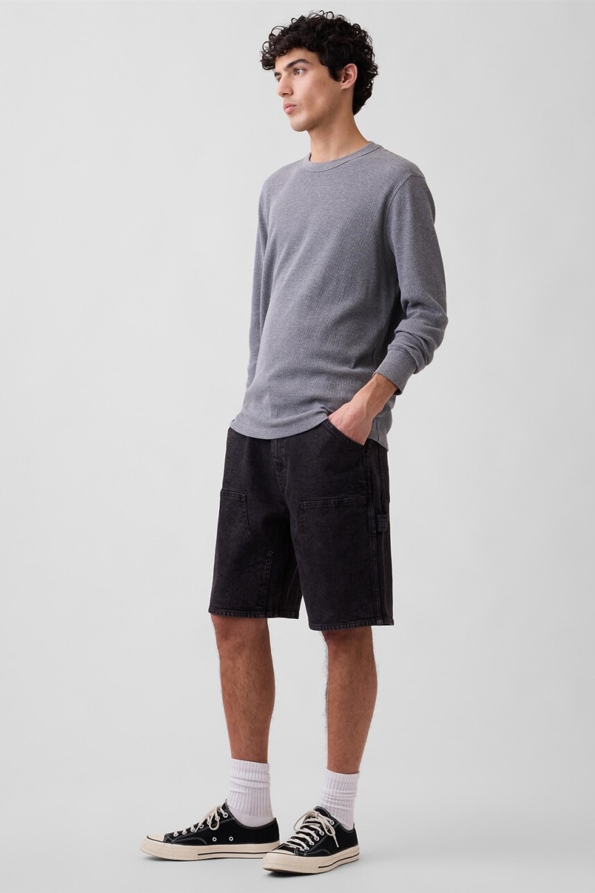 Bermuda De Jean Carpenter Hombre Washed Black