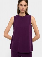Top Fluido Liso burdeos