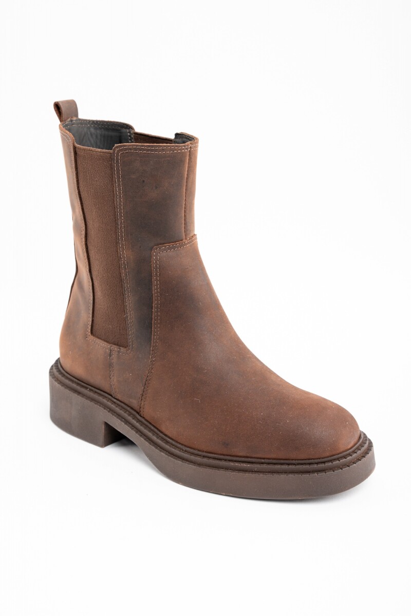 Bota Cuero Chocolate