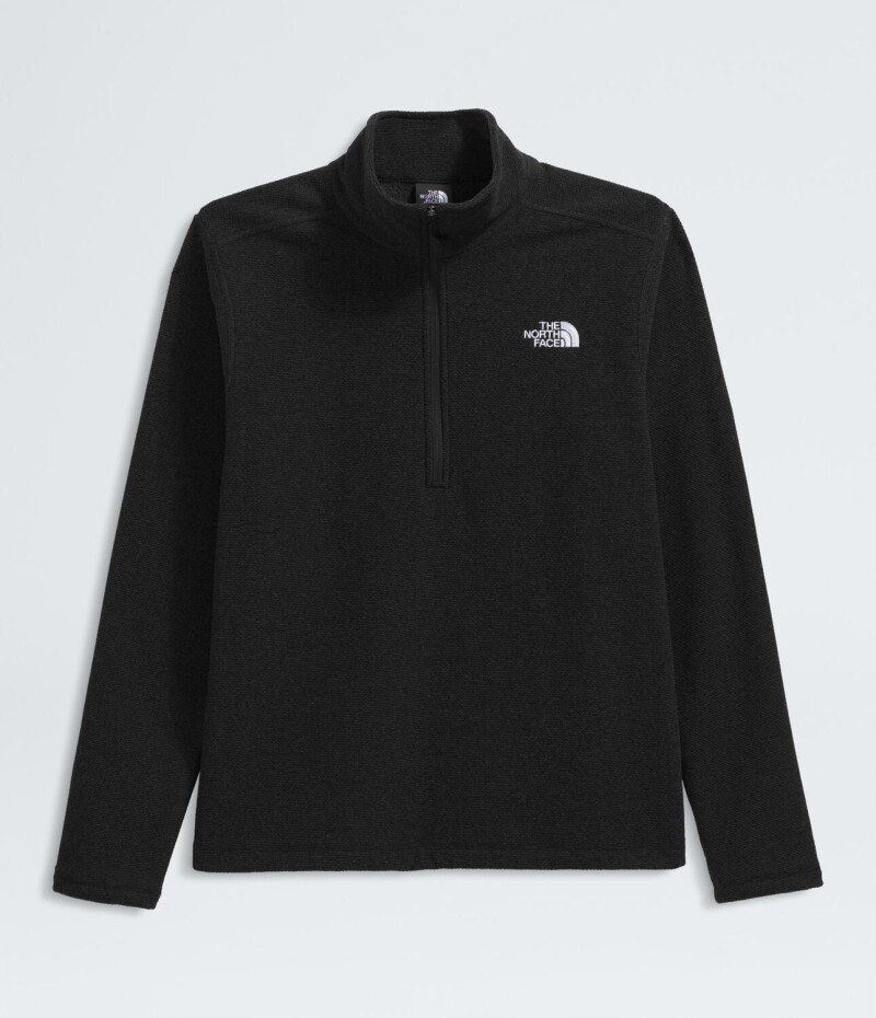 Buzo Polar Textured cierre de 1/4 hombre Tnf Black Heather