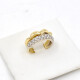 Anillo En Oro 18K Combinado Con Brillantes Anillo En Oro 18K Combinado Con Brillantes