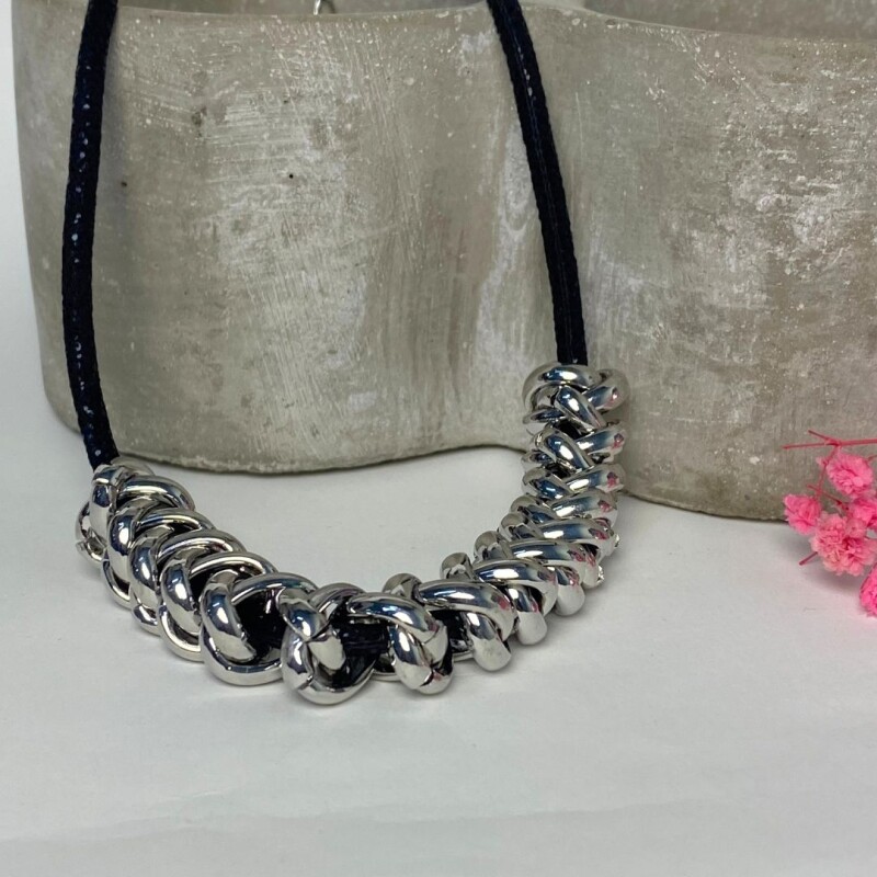 Choker cadena Plateado
