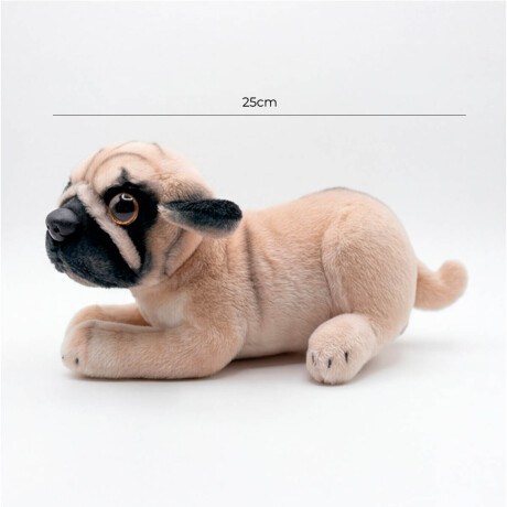 Peluche Animal Perro 25cm Realista Infantil Apego Pug