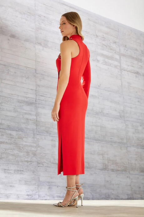 Vestido Betsy Cristales Rojo