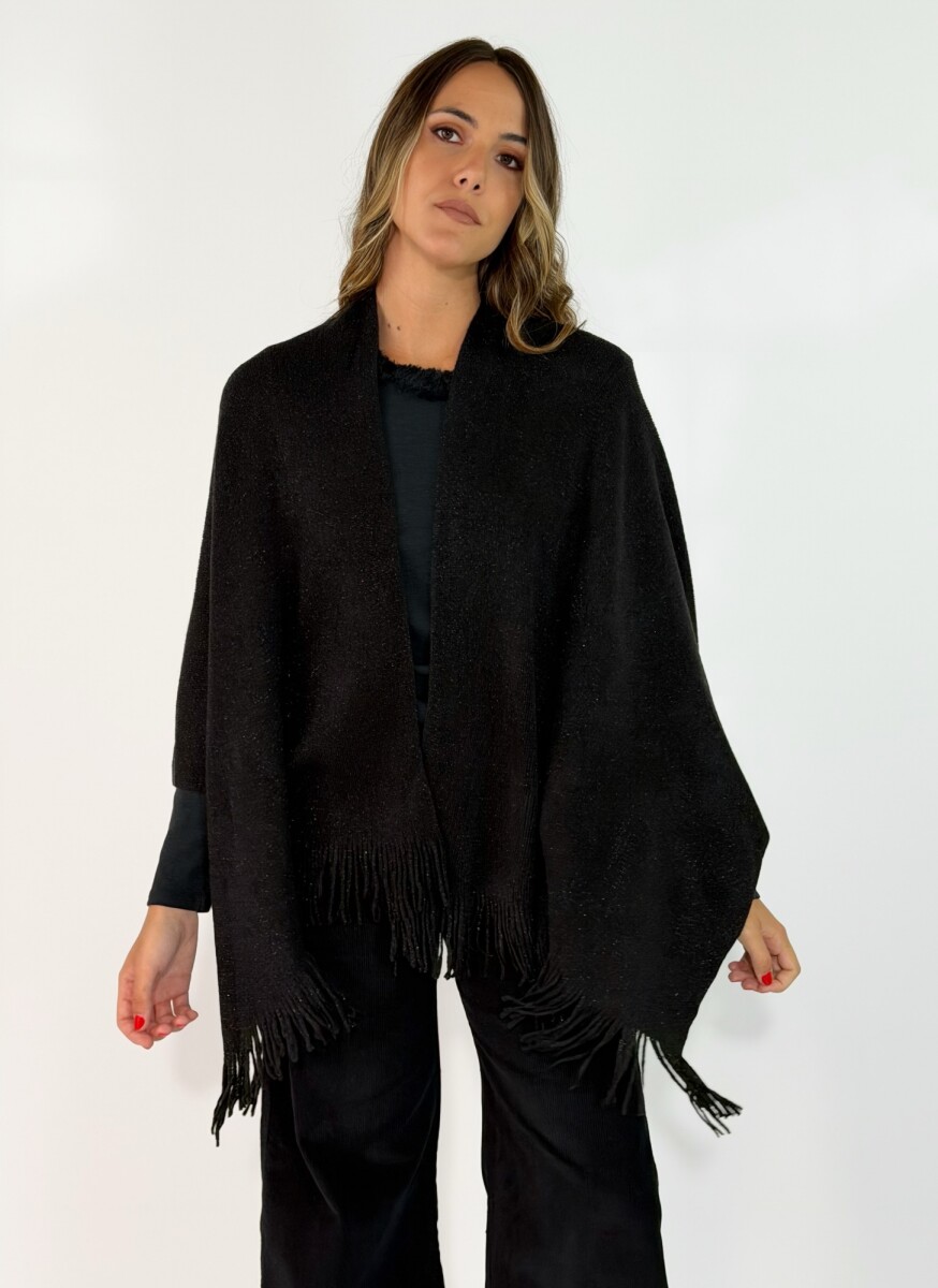 RUANA RAVELA - NEGRO 