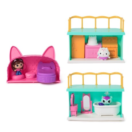 Playset Cuartos Gabby Dollhouse Habitaciones Apilables MER-CAT
