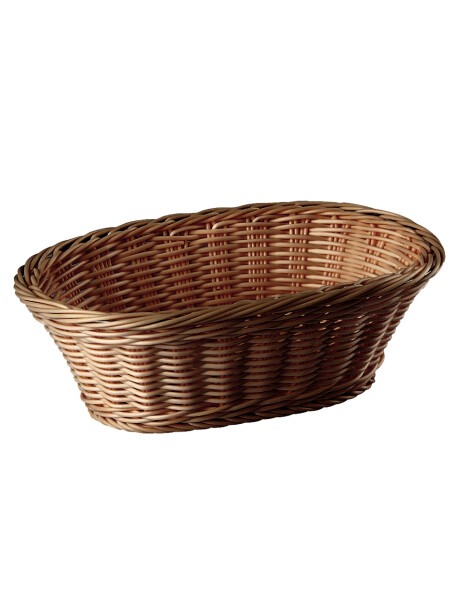 CESTO OVAL RATTAN PLAST24X12.5X6.5CM MARRON CESTO OVAL RATTAN PLAST24X12.5X6.5CM MARRON