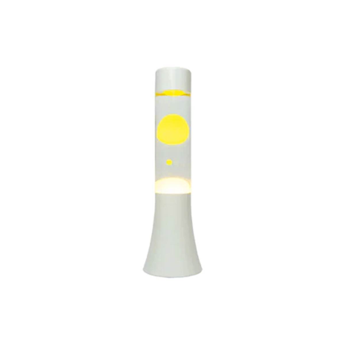 Lámpara de lava Amarilla y Blanca 30 cm 