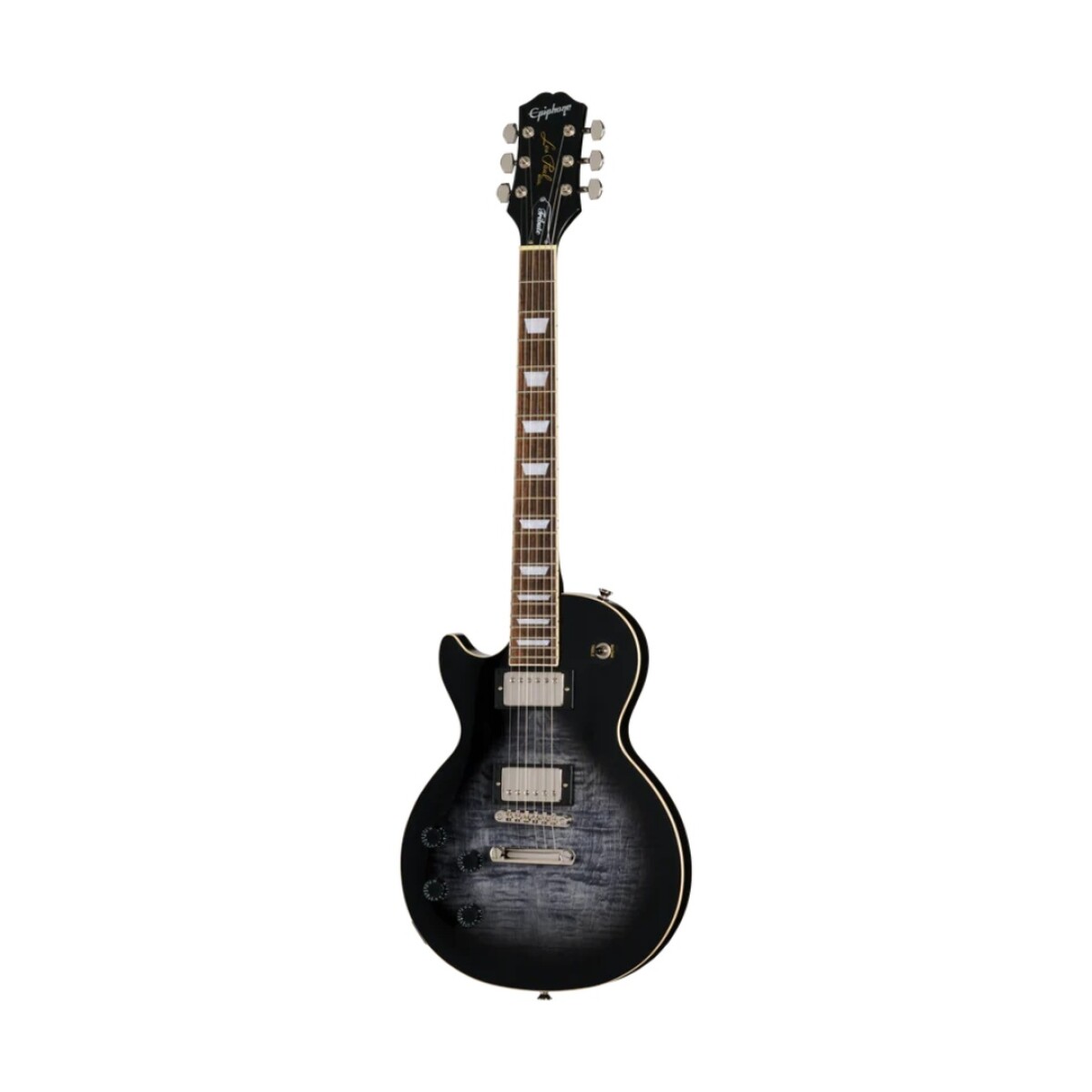 Guitarra Electrica Epiphone Les Paul Tribute Plus Transparent Ebony P/zurdo 