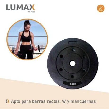 Discos revestidos 2.5 kg con recubrimiento plástico y núcleo de cemento duradero Discos revestidos 2.5 kg con recubrimiento plástico y núcleo de cemento duradero