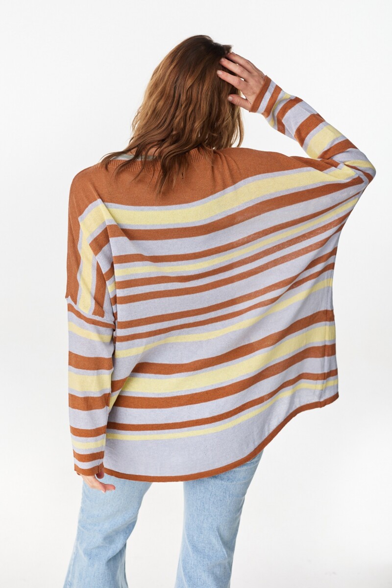 Sweater Flow Celeste/Amarillo