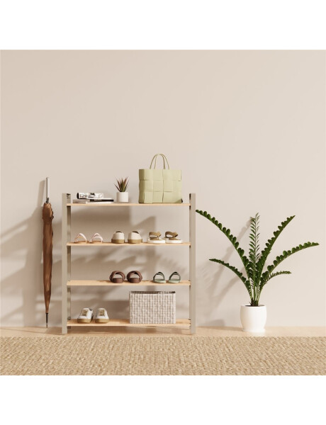 ZAPATERA 4 NIVELES 68X51X20CMS MADERA Y PP ZAPATERA 4 NIVELES 68X51X20CMS MADERA Y PP