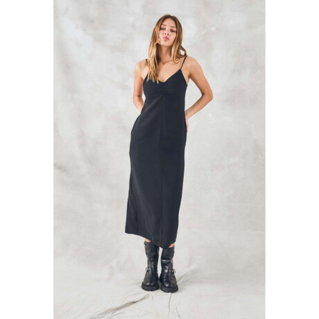 Vestido Slip Negro Negro