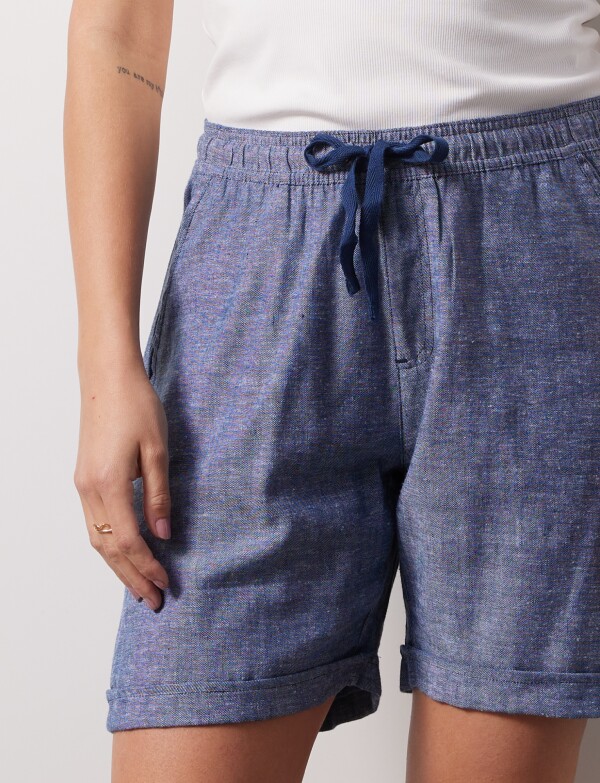 Short Lino AZUL