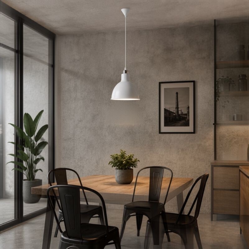 ARTEFACTO COLGANTE DECORATIVO ALPHA Lámpara Colgante Alpha Blanca