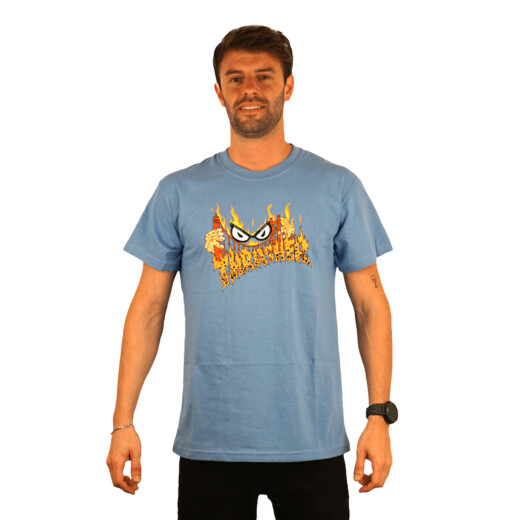 Remera Thrasher Sucka Free - Celeste Remera Thrasher Sucka Free - Celeste