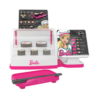 Barbie Tienda de Sushi Caja registradora con sonido Barbie Tienda de Sushi Caja registradora con sonido