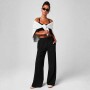 Pantalón Downtown Wide Leg Pant Mujer Black