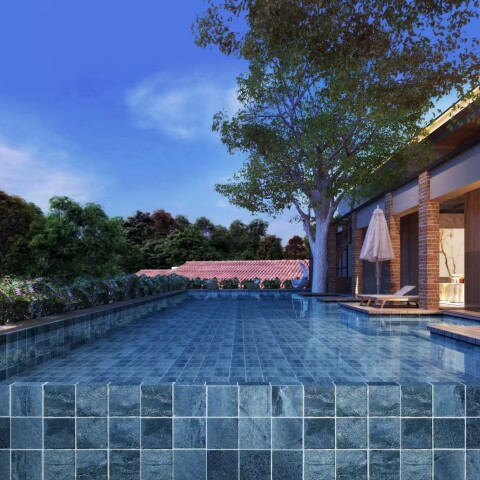 Cerámica para pared y piscina Sancho Blue 10x10 cm Brillante Cerámica Para Pared Y Piscina Sancho Blue 10x10 Cm Brillante