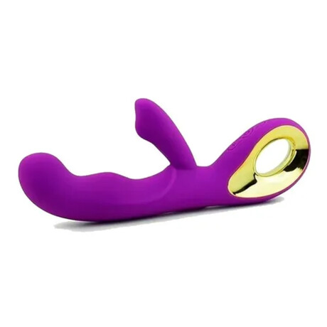 Vibrador Doble Estímulo Magic Massager Recargable USB Violeta