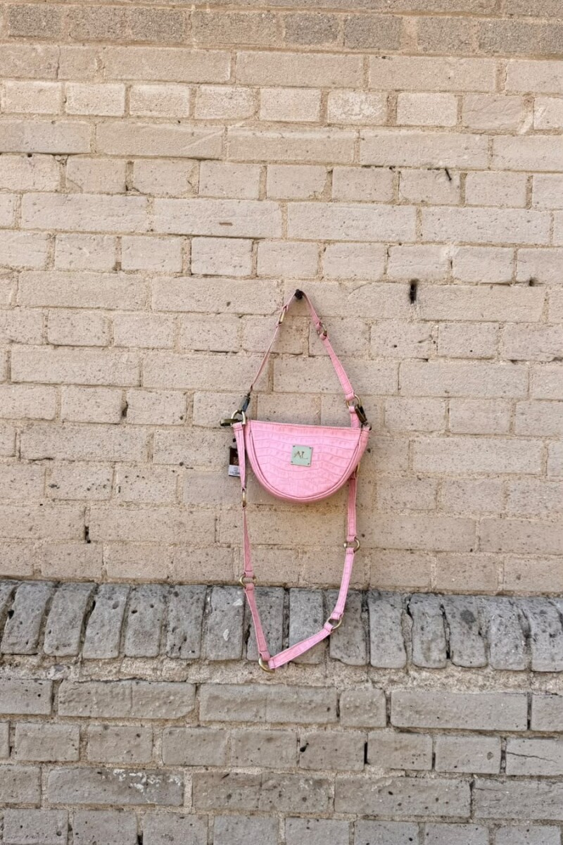 Brassy Bag Crocco Rosa