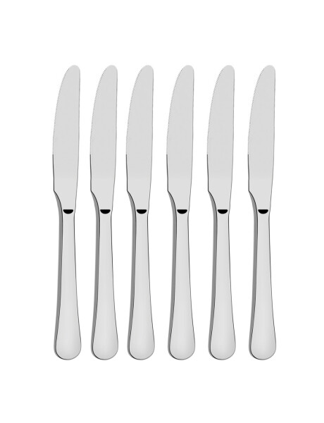 SET 6 CUCHILLOS ROMA MESA ACERO 23CM SET 6 CUCHILLOS ROMA MESA ACERO 23CM