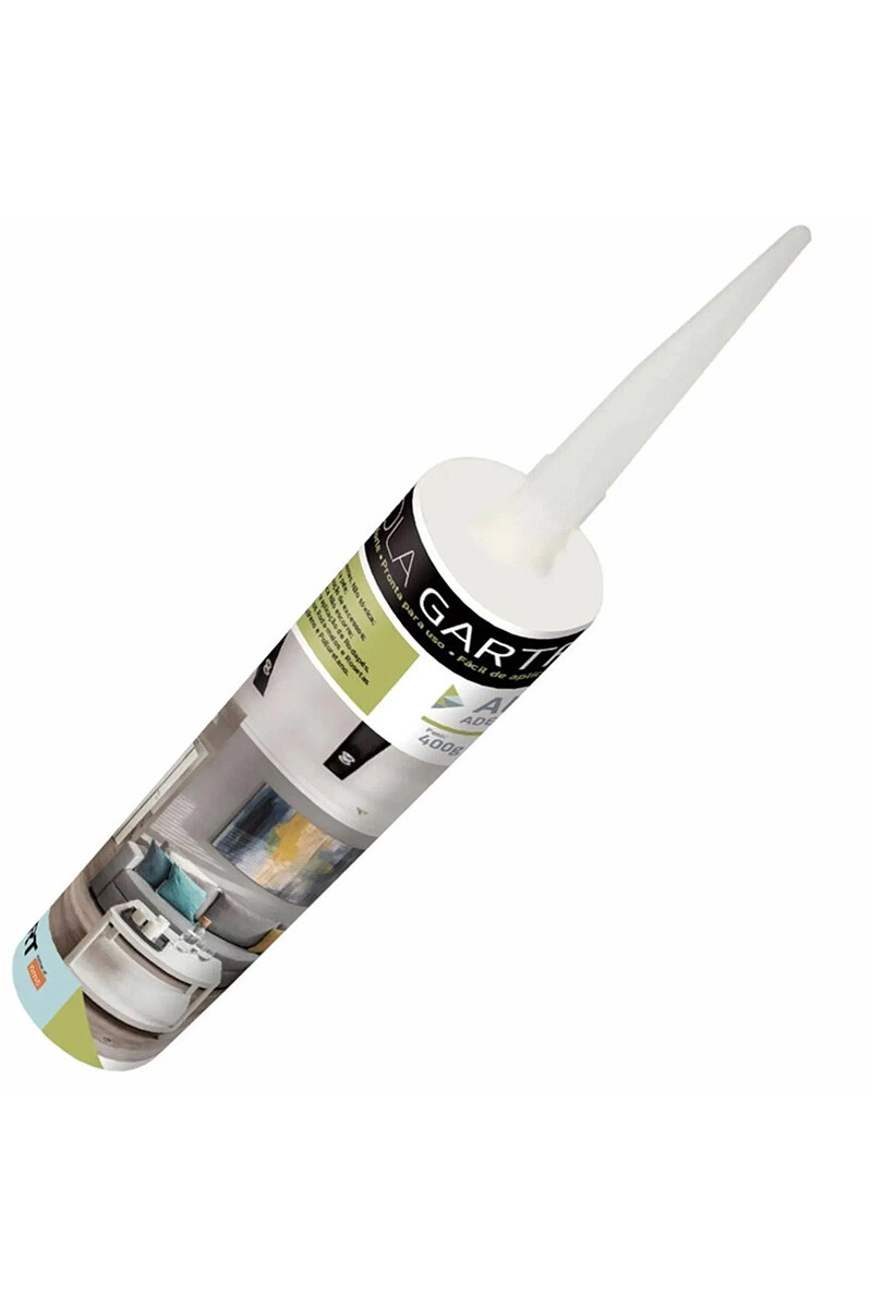 GARTFIX ADHESIVO GARTFIX PARA ZOCALOS O PANELES POLIESTIRENO CARTUCHO 400gr