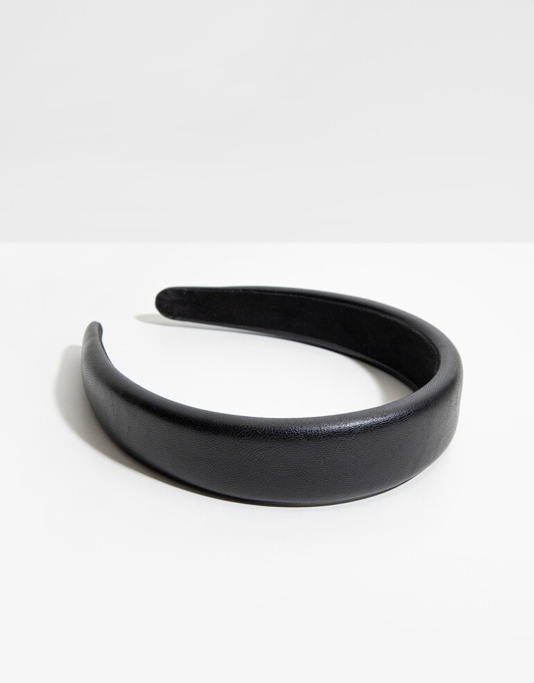 Vinchas Rígidas Liso Vincha Semi Puffy - Negro