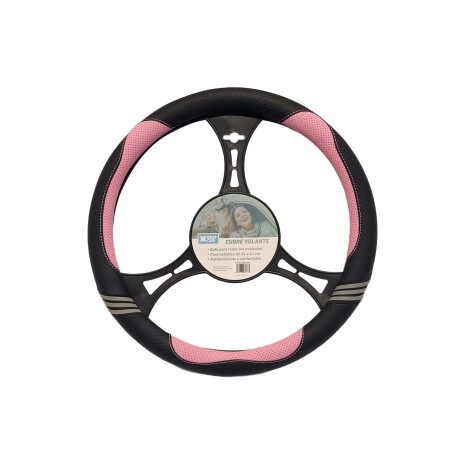 Cubre Volante Para Auto Negro Y Rosa Cubre Volante Para Auto Negro Y Rosa